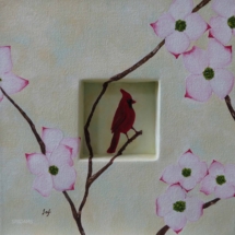 87_Cardinal in dogwood_12x12_thick_border_032018